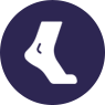 Ankle and foot icon